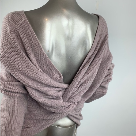 O&O twist back mauve sweater - Picture 7 of 8